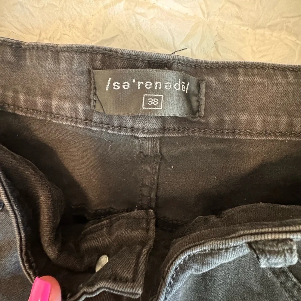 Stylish Black and Pink Women's Jeans - Picture 4 of 4